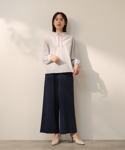 ketty(ケティ)の「CICA配合サークルストレッチイージーワイドパンツ≪洗濯機で洗える≫(その他パンツ・レディース・ブラック/ネイビー・M)」の19枚目の写真