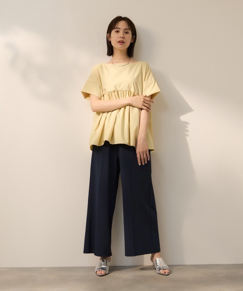 ketty(ケティ)の「CICA配合サークルストレッチイージーワイドパンツ≪洗濯機で洗える≫(その他パンツ・レディース・ブラック/ネイビー・M)」の20枚目の写真