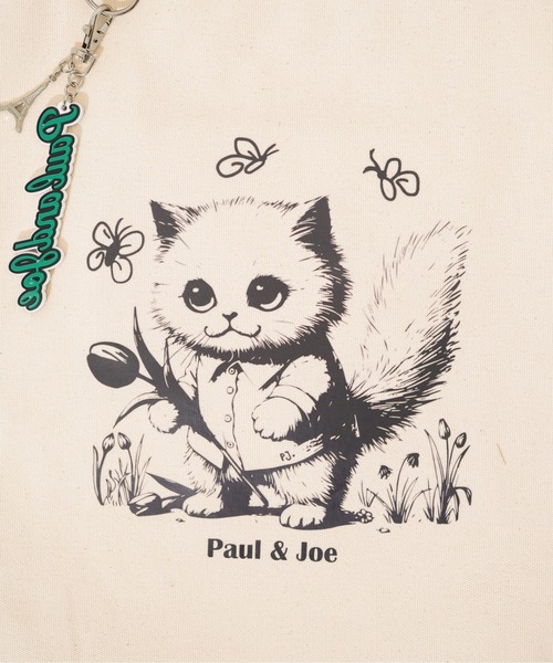 PAUL & JOE ACCESSOIRES(ポールアンドジョーアクセソワ)の「【PAUL & JOE ACCESSOIRES /ポール アンド ジョー アクセソワ 】 CANVAS(LOGO CHARM) ロゴチャーム付き縦型トートバッグ(トートバッグ・レディース・イエロー/ブラウン/ブラック/ブルー・FREE)」の15枚目の写真
