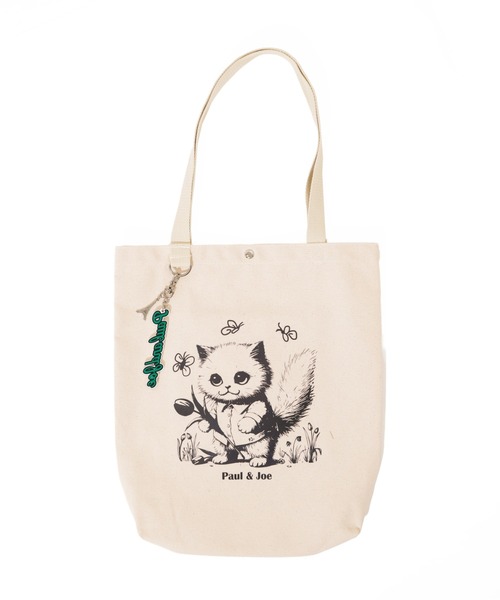 PAUL & JOE ACCESSOIRES(ポールアンドジョーアクセソワ)の「【PAUL & JOE ACCESSOIRES /ポール アンド ジョー アクセソワ 】 CANVAS(LOGO CHARM) ロゴチャーム付き縦型トートバッグ(トートバッグ・レディース・イエロー/ブラウン/ブラック/ブルー・FREE)」の14枚目の写真