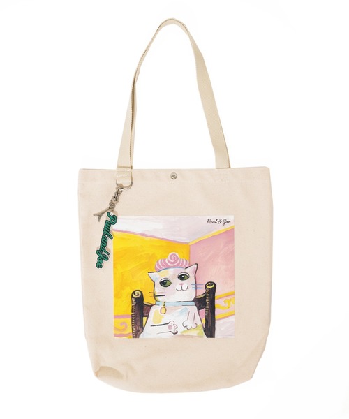 PAUL & JOE ACCESSOIRES(ポールアンドジョーアクセソワ)の「【PAUL & JOE ACCESSOIRES /ポール アンド ジョー アクセソワ 】 CANVAS(LOGO CHARM) ロゴチャーム付き縦型トートバッグ(トートバッグ・レディース・イエロー/ブラウン/ブラック/ブルー・FREE)」の13枚目の写真