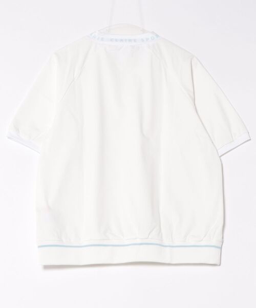 marie claire(マリ・クレール)の「【marie claire:マリ.クレール】レディースストレッチ半袖プルオーバー モックネックシャツ ゴルフ(Tシャツ/カットソー・レディース・ホワイト/ネイビー/ブラック・MEDIUM/LARGE/X-LARGE/XX-LARGE)」の4枚目の写真