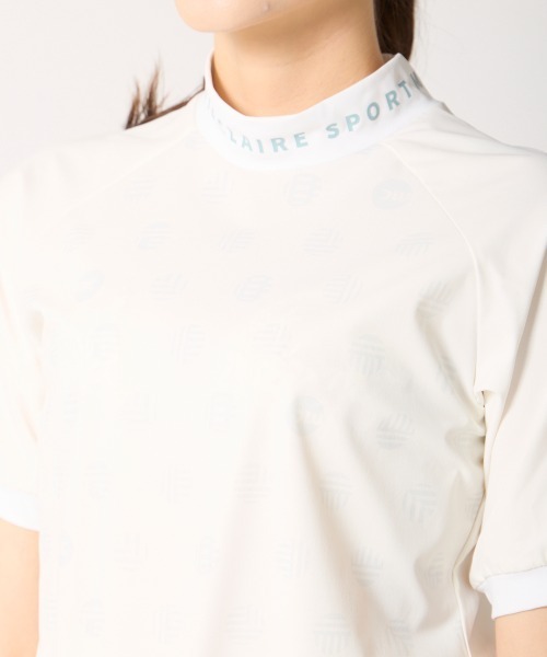 marie claire(マリ・クレール)の「【marie claire:マリ.クレール】レディースストレッチ半袖プルオーバー モックネックシャツ ゴルフ(Tシャツ/カットソー・レディース・ホワイト/ネイビー/ブラック・MEDIUM/LARGE/X-LARGE/XX-LARGE)」の11枚目の写真