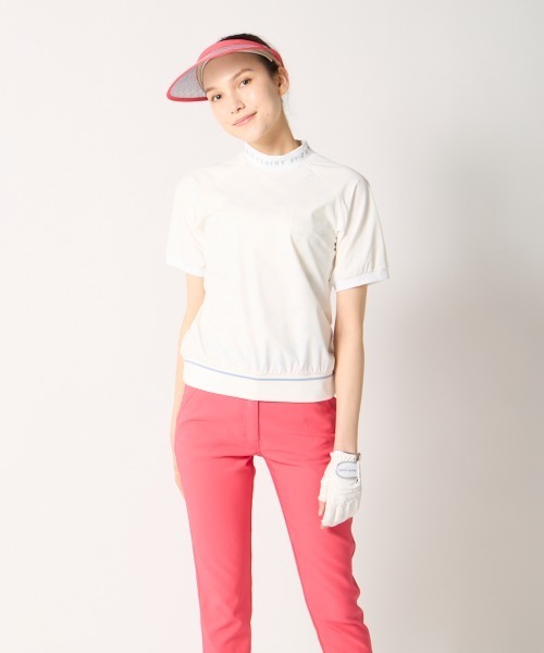 marie claire(マリ・クレール)の「【marie claire:マリ.クレール】レディースストレッチ半袖プルオーバー モックネックシャツ ゴルフ(Tシャツ/カットソー・レディース・ホワイト/ネイビー/ブラック・MEDIUM/LARGE/X-LARGE/XX-LARGE)」の8枚目の写真