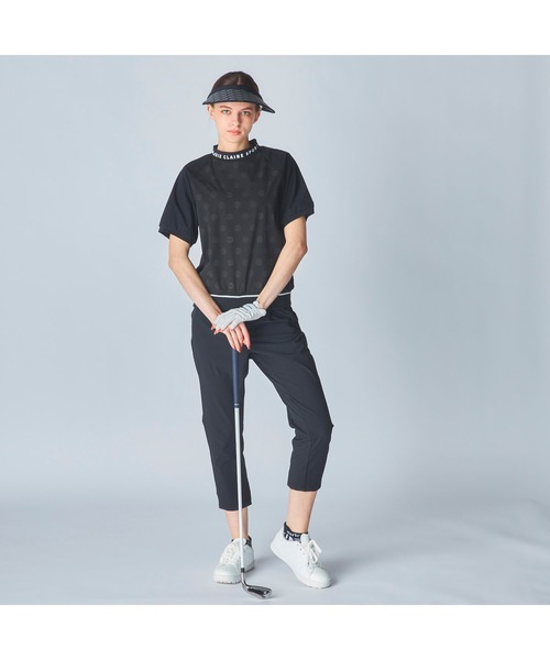 marie claire(マリ・クレール)の「【marie claire:マリ.クレール】レディースストレッチ半袖プルオーバー モックネックシャツ ゴルフ(Tシャツ/カットソー・レディース・ホワイト/ネイビー/ブラック・MEDIUM/LARGE/X-LARGE/XX-LARGE)」の15枚目の写真