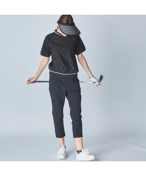 marie claire(マリ・クレール)の「【marie claire:マリ.クレール】レディースストレッチ半袖プルオーバー モックネックシャツ ゴルフ(Tシャツ/カットソー・レディース・ホワイト/ネイビー/ブラック・MEDIUM/LARGE/X-LARGE/XX-LARGE)」の16枚目の写真