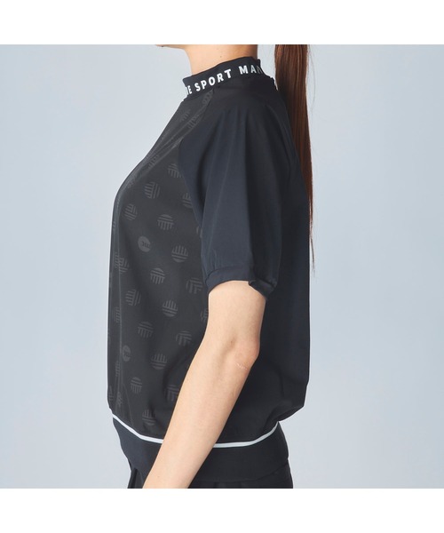marie claire(マリ・クレール)の「【marie claire:マリ.クレール】レディースストレッチ半袖プルオーバー モックネックシャツ ゴルフ(Tシャツ/カットソー・レディース・ホワイト/ネイビー/ブラック・MEDIUM/LARGE/X-LARGE/XX-LARGE)」の21枚目の写真