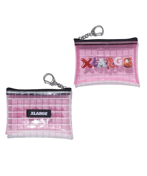 XLARGE(エクストララージ)の「GRAFFITI COIN PURSE(コインケース・メンズ・ブラック/ブルー/クリア/ピンク・ONE SIZE)」の1枚目の写真
