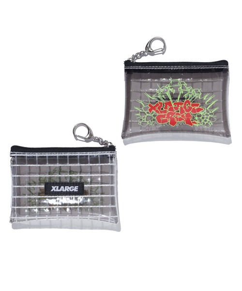 XLARGE(エクストララージ)の「GRAFFITI COIN PURSE(コインケース・メンズ・ブラック/ブルー/クリア/ピンク・ONE SIZE)」の2枚目の写真