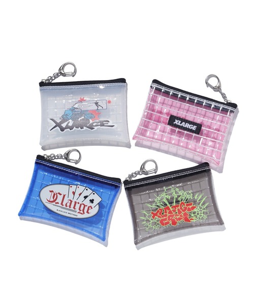 XLARGE(エクストララージ)の「GRAFFITI COIN PURSE(コインケース・メンズ・ブラック/ブルー/クリア/ピンク・ONE SIZE)」の5枚目の写真