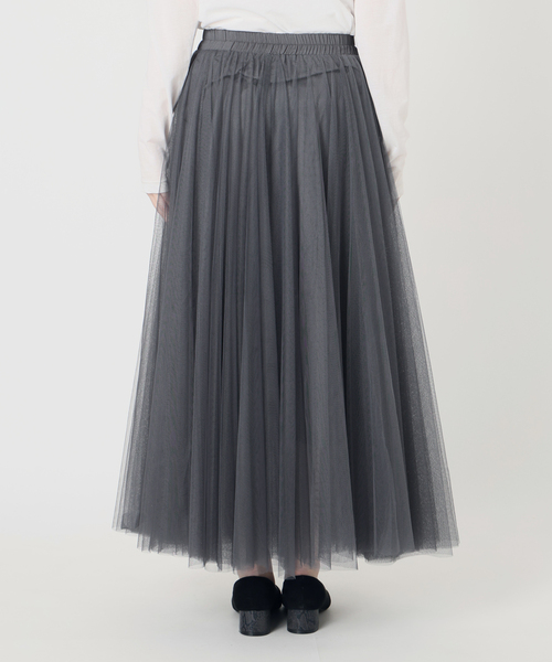 La TOTALITE（ラトータリテ）の「【洗える】CHOKLATE PARIS /チョコレートパリ  チュールロングスカート（スカート・レディース・チャコールグレー/ベージュ・FREE）」の20枚目の写真