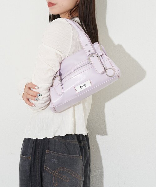 GRAIN（グレイン）の「【GRAIN/グレイン】バイカラーステッチヴィンテージハンドバッグ（トートバッグ・レディース・ブラック/ピンク/ブラウン・FREE）」の15枚目の写真