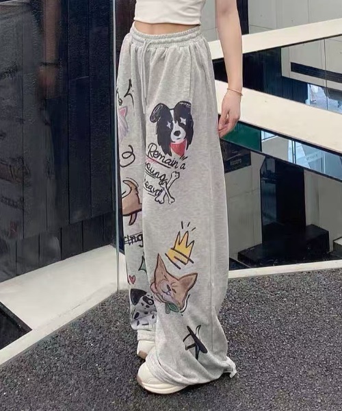 Dog print sweatpants（スウェットパンツ）｜Vipoa（ヴィポア）の