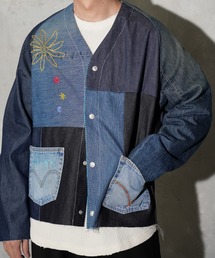 C.E.L.STORE（セルストア）の「THRIFTY LOOK / スリフティールック EMBROIDERY LEVIS ENGINEERD JACKET 刺繍 リメイク エンジニアジャケット（デニムジャケット）」