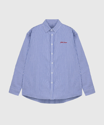 FAKE CAMPER（フェイクキャンパー）の「レギュラーフィットストライプシャツ[ブルー]（シャツ/ブラウス）」