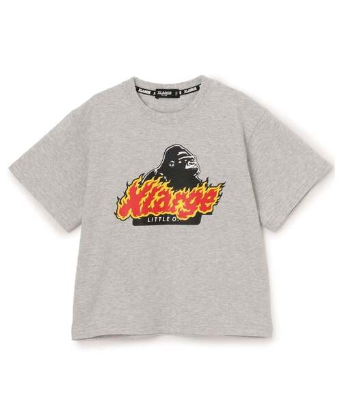 XLARGE KIDS（エクストララージキッズ）の「ファイヤーロゴ OG 半袖Tシャツ（Tシャツ/カットソー・キッズ・ブラック/トップグレー/イエロー・100cm/90cm/110cm/80ｃｍ/120cm/130cm/140cm）」の6枚目の写真