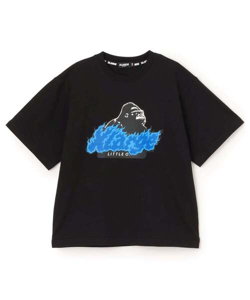 XLARGE KIDS（エクストララージキッズ）の「ファイヤーロゴ OG 半袖Tシャツ（Tシャツ/カットソー・キッズ・ブラック/トップグレー/イエロー・100cm/90cm/110cm/80ｃｍ/120cm/130cm/140cm）」の7枚目の写真