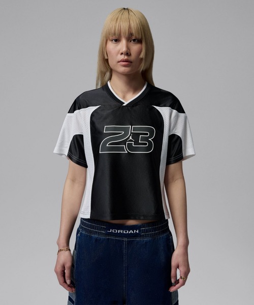 JORDAN BRAND(ジョーダンブランド)の「ジョーダン フライト ウィメンズユニフォーム / Jordan Flight Women's Jersey IF1158-010 Black(Tシャツ/カットソー・レディース・ブラック・XL/S/M/L/XS)」の7枚目の写真