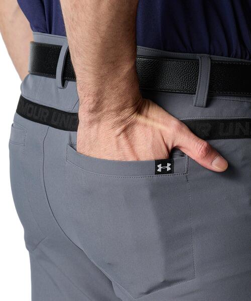 UNDER ARMOUR（アンダーアーマー）の「UAドライブ テーパードパンツ（ゴルフ/メンズ）（その他パンツ・メンズ・グレー×ホワイト・M/2XL/XL/L）」の4枚目の写真