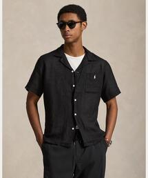 Open Collar Shirt/ Classic Ombre Check Rayon Gabardine（シャツ