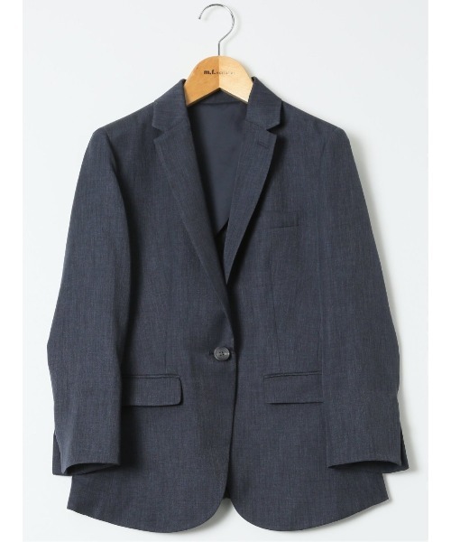 m.f.editorial(エムエフエディトリアル)の「【ストレッチ ウォッシャブル】m.f.エディトリアル レディース 1ボタン 7分袖 ジャケット 紺(セットアップ可能)(スーツジャケット・レディース・ネイビー・S/MEDIUM/LARGE/X-LARGE)」の18枚目の写真