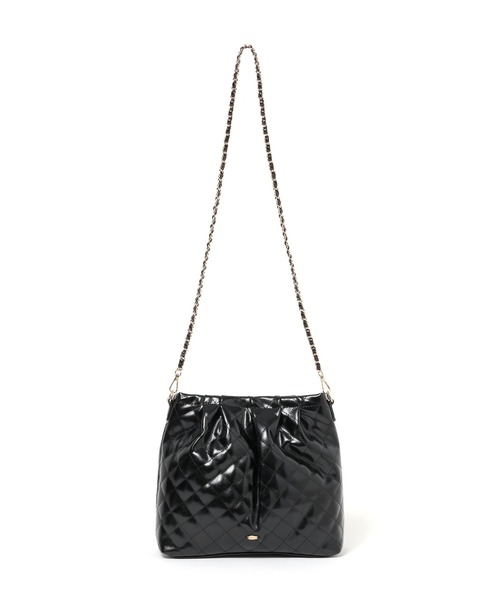 Heather(ヘザー)の「キルティングショルダーBAG 664025(ショルダーバッグ・レディース・ブラック/アイボリー・ONE SIZE)」の14枚目の写真