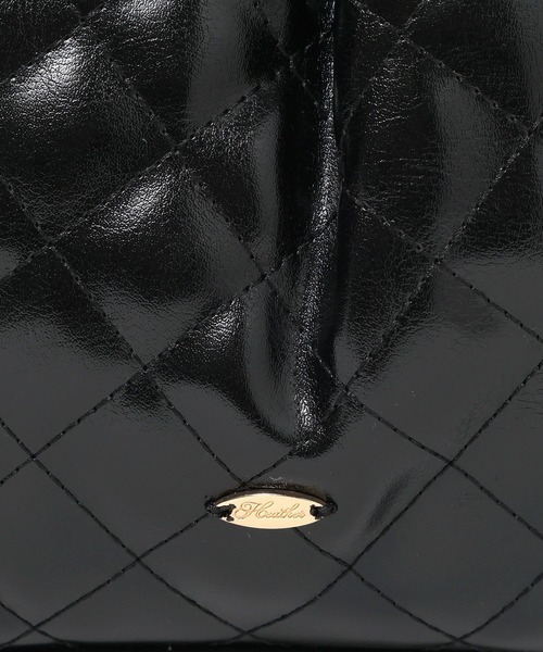 Heather(ヘザー)の「キルティングショルダーBAG 664025(ショルダーバッグ・レディース・ブラック/アイボリー・ONE SIZE)」の15枚目の写真