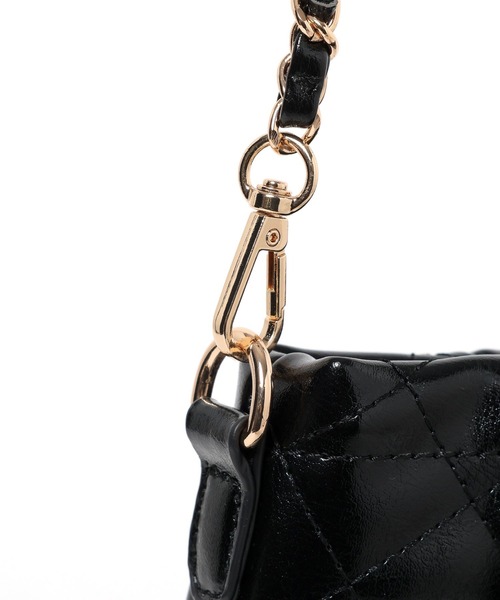 Heather(ヘザー)の「キルティングショルダーBAG 664025(ショルダーバッグ・レディース・ブラック/アイボリー・ONE SIZE)」の16枚目の写真