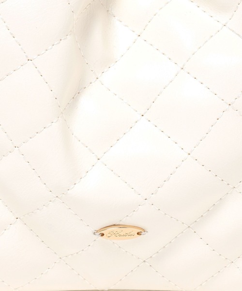 Heather(ヘザー)の「キルティングショルダーBAG 664025(ショルダーバッグ・レディース・ブラック/アイボリー・ONE SIZE)」の18枚目の写真