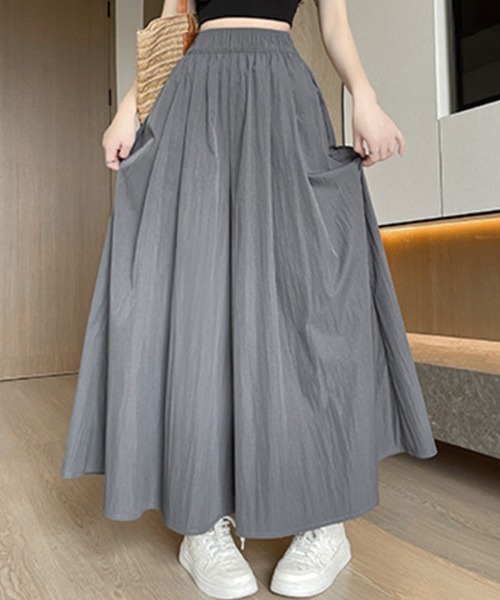 SallyLunn(サリーラン)の「ボリュームギャザー スカートライクワイドパンツ(その他パンツ・レディース・ベージュ/ブラック/グレー/カーキ/イエロー・MEDIUM/LARGE)」の10枚目の写真