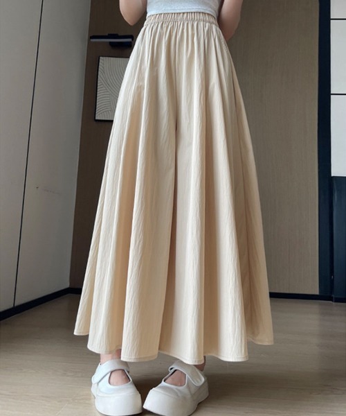 SallyLunn(サリーラン)の「ボリュームギャザー スカートライクワイドパンツ(その他パンツ・レディース・ベージュ/ブラック/グレー/カーキ/イエロー・MEDIUM/LARGE)」の12枚目の写真