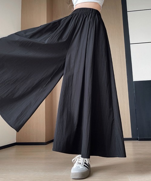 SallyLunn(サリーラン)の「ボリュームギャザー スカートライクワイドパンツ(その他パンツ・レディース・ベージュ/ブラック/グレー/カーキ/イエロー・MEDIUM/LARGE)」の7枚目の写真