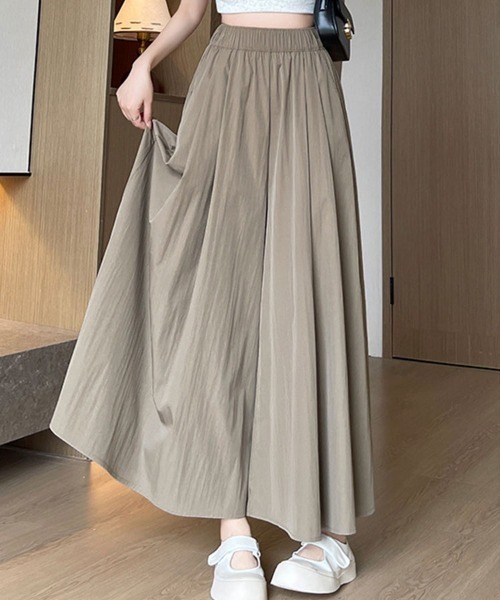 SallyLunn(サリーラン)の「ボリュームギャザー スカートライクワイドパンツ(その他パンツ・レディース・ベージュ/ブラック/グレー/カーキ/イエロー・MEDIUM/LARGE)」の15枚目の写真