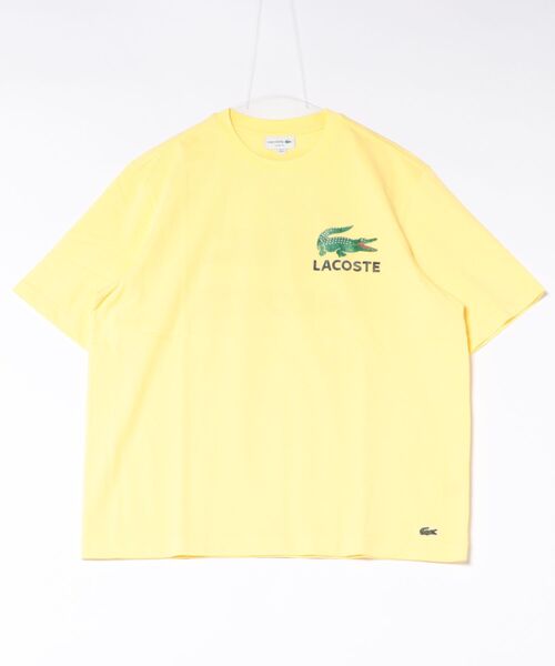 LACOSTE(ラコステ)の「《LACOSTE》TH9425-99(Tシャツ/カットソー・メンズ・ホワイト/グレー/イエロー・S/M/L)」の2枚目の写真