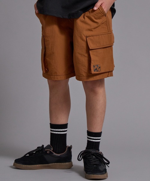 PAIRMANON STREET(ペアマノンストリート)の「【90-160cm】【水陸両用】ナイロン カーゴショートパンツ【PAIRMANON STREET】(その他パンツ・キッズ・ブラック/パープル/ブラウン/ライトグレー・110/160/130/150/90/140/120/100)」の4枚目の写真
