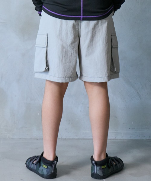 PAIRMANON STREET(ペアマノンストリート)の「【90-160cm】【水陸両用】ナイロン カーゴショートパンツ【PAIRMANON STREET】(その他パンツ・キッズ・ブラック/パープル/ブラウン/ライトグレー・110/160/130/150/90/140/120/100)」の20枚目の写真