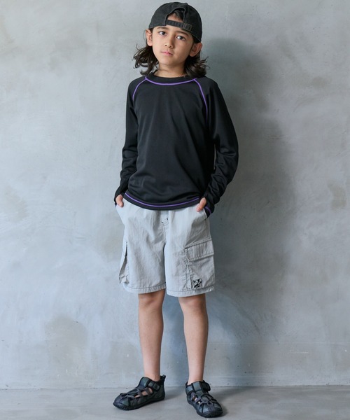 PAIRMANON STREET(ペアマノンストリート)の「【90-160cm】【水陸両用】ナイロン カーゴショートパンツ【PAIRMANON STREET】(その他パンツ・キッズ・ブラック/パープル/ブラウン/ライトグレー・110/160/130/150/90/140/120/100)」の19枚目の写真
