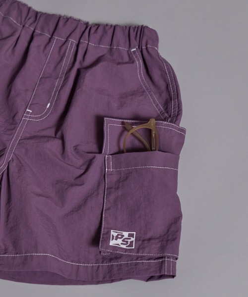 PAIRMANON STREET(ペアマノンストリート)の「【90-160cm】【水陸両用】ナイロン カーゴショートパンツ【PAIRMANON STREET】(その他パンツ・キッズ・ブラック/パープル/ブラウン/ライトグレー・110/160/130/150/90/140/120/100)」の8枚目の写真