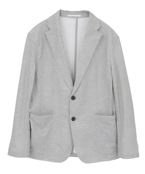MEN'S MELROSE(メンズメルローズ)の「プリントテックドットジャージイージージャケット(セットアップ可)(テーラードジャケット・メンズ・チャコールグレー/ライトベージュ/ネイビー・3/4/5)」の22枚目の写真