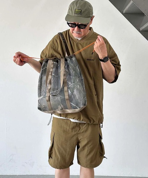 WEEKEND(ER)(ウィークエンダー)の「WEEKEND(ER)/ウィークエンダー トートバッグ 巾着 WKD MESH TOTE CAMO 7916201(トートバッグ・メンズ・カモフラージュ・FREE)」の3枚目の写真