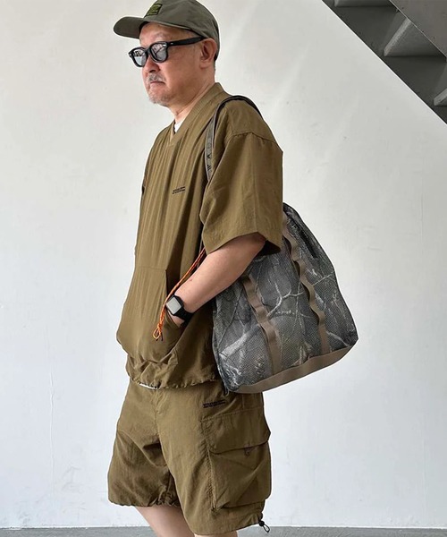 WEEKEND(ER)(ウィークエンダー)の「WEEKEND(ER)/ウィークエンダー トートバッグ 巾着 WKD MESH TOTE CAMO 7916201(トートバッグ・メンズ・カモフラージュ・FREE)」の5枚目の写真