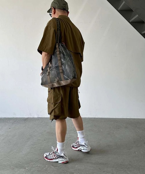 WEEKEND(ER)(ウィークエンダー)の「WEEKEND(ER)/ウィークエンダー トートバッグ 巾着 WKD MESH TOTE CAMO 7916201(トートバッグ・メンズ・カモフラージュ・FREE)」の6枚目の写真