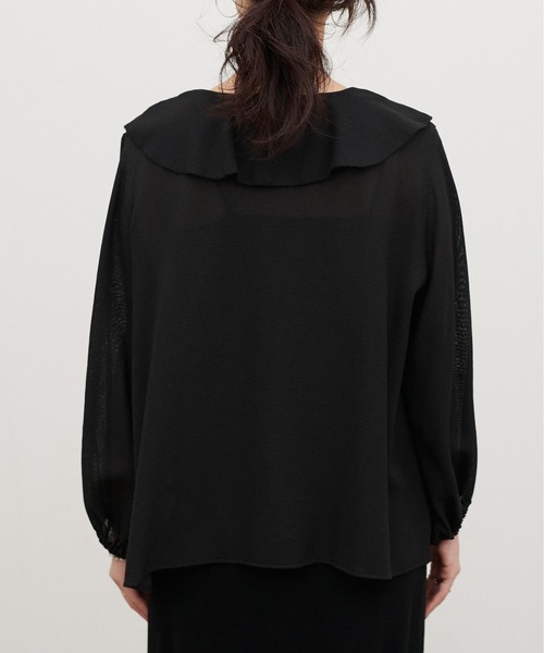 LARUTA（ラルータ）の「【LARUTA】［WEB限定］ヴィンテージメッシュフリルブラウス（シャツ/ブラウス・レディース・ブラック/ベージュ/オフホワイト・MEDIUM）」の19枚目の写真