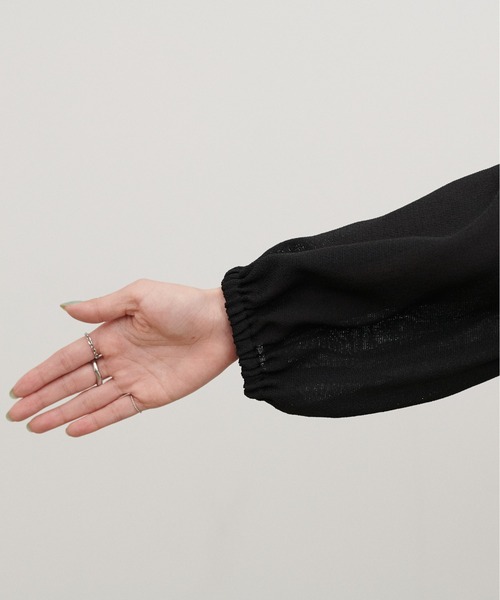 LARUTA（ラルータ）の「【LARUTA】［WEB限定］ヴィンテージメッシュフリルブラウス（シャツ/ブラウス・レディース・ブラック/ベージュ/オフホワイト・MEDIUM）」の22枚目の写真