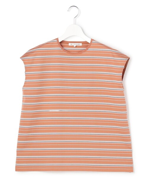 23区（ニジュウサンク）の「マルチボーダー フレンチスリーブ カットソー（Tシャツ/カットソー・レディース・ダークブラウン系5/黄土色系5・38）」の12枚目の写真