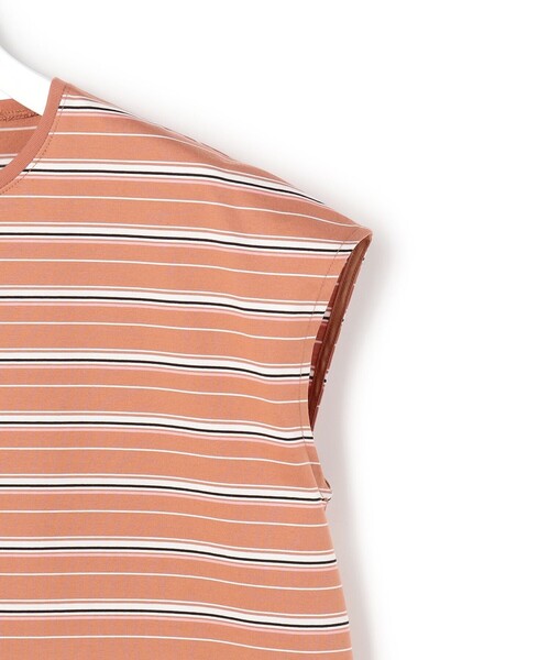 23区（ニジュウサンク）の「マルチボーダー フレンチスリーブ カットソー（Tシャツ/カットソー・レディース・ダークブラウン系5/黄土色系5・38）」の15枚目の写真