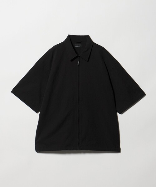 green label relaxing(グリーンレーベルリラクシング)の「【WEB限定】<GLR or>ジップ ショートスリーブ 半袖 シャツ -吸水速乾-(シャツ/ブラウス・メンズ・ダークグレー/ブラック/ダークブラウン・L/S/M)」の22枚目の写真