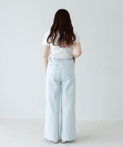flower(フラワー)の「フロントスウィッチングパンツ(デニムパンツ・レディース・ライトブルー/ブルー・FREE)」の11枚目の写真