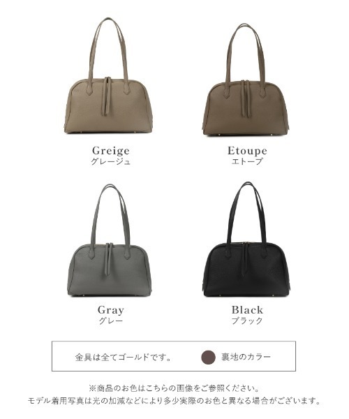 LASIEM(ラシエム)の「トートバッグ S レディース A4 本革 通勤バッグ ハンドバッグ ボストンバッグ フォーマルバッグ 横長 大容量 ファスナー付き(ボストンバッグ・レディース・ブラウン系その他/ブラック/グレー系その他/ライトベージュ・FREE)」の13枚目の写真
