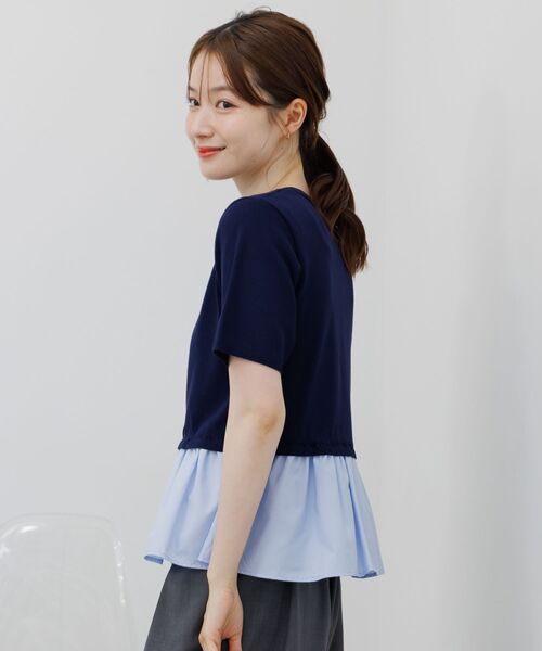 RETRO GIRL(レトロガール)の「ペプラムドッキングカーデ(カーディガン/ボレロ・レディース・ナチュラル/ブルー/ライトグレー・FREE)」の19枚目の写真